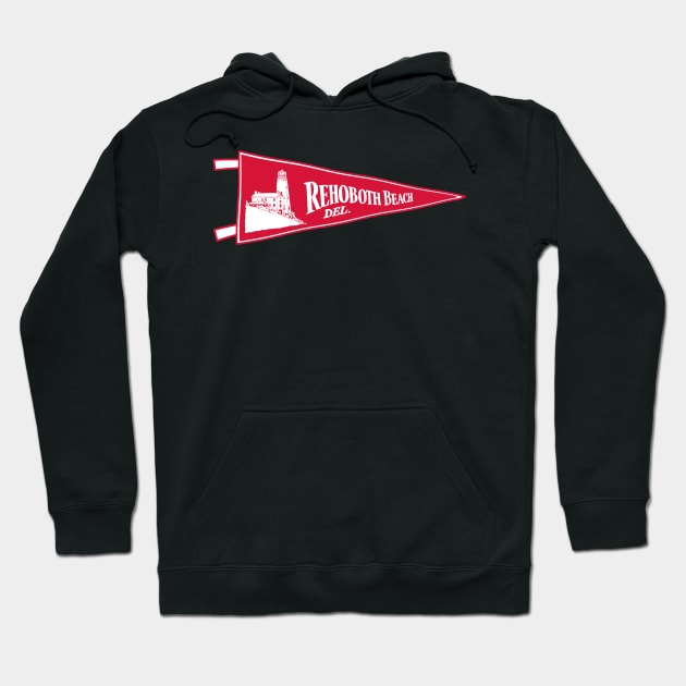 Rehoboth Beach Pennant Hoodie by zsonn